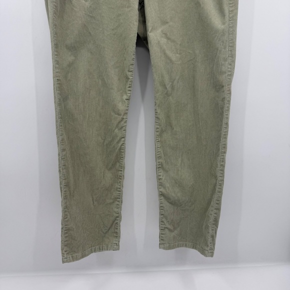 Talbots Pants Women 14W NEW Green Corduroy Signature Ankle Hippie Boho 90s - Picture 3 of 13